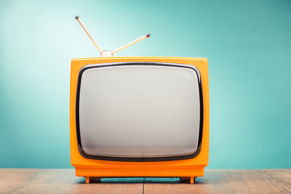 Bilde av en eldre TV